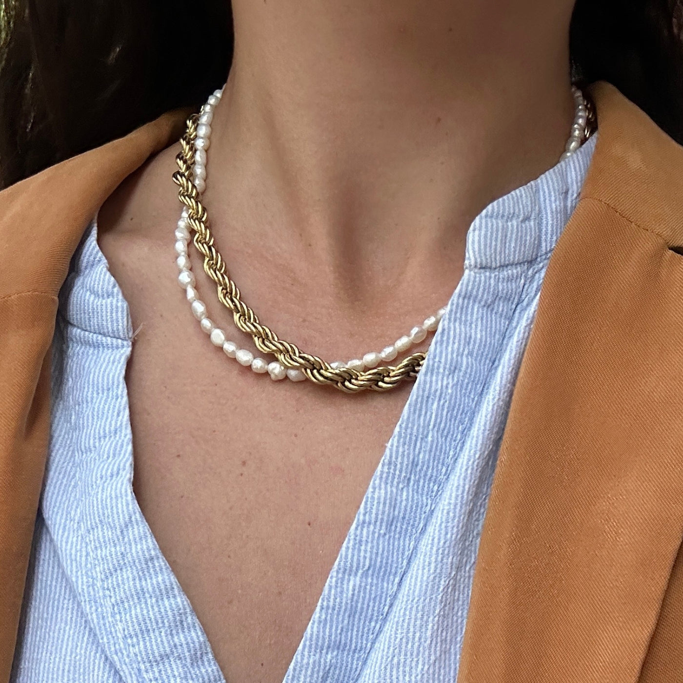 Petit collier ras du cou Bianca