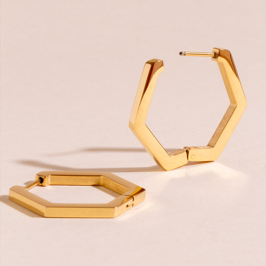 Pendiente De Diamante Criollo Para Mujer 35mm Oro