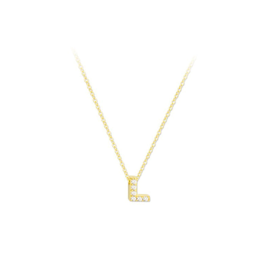 Shine Initial S Necklace