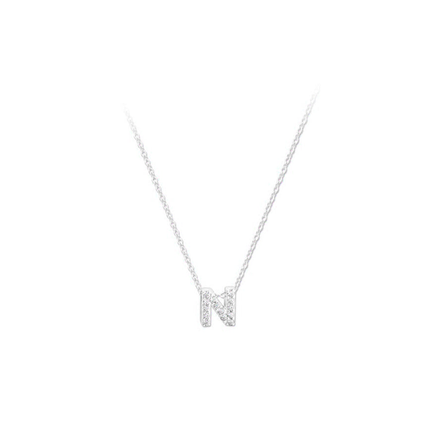 Shine Initial S Necklace