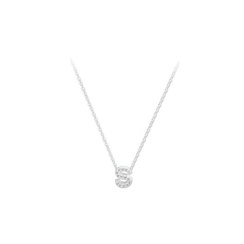 Shine Initial S Necklace