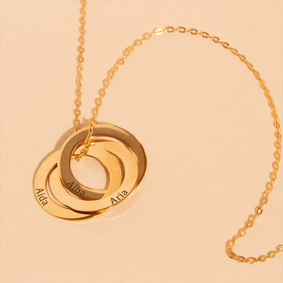 Collar Triple Name (Personalizable)