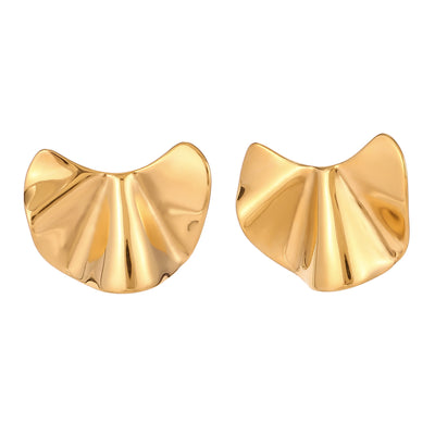 Pendientes grandes perfectos para eventos como bodas de color dorado