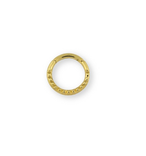 Piercing de aro dorado basico ideal para nariz, boca y oreja