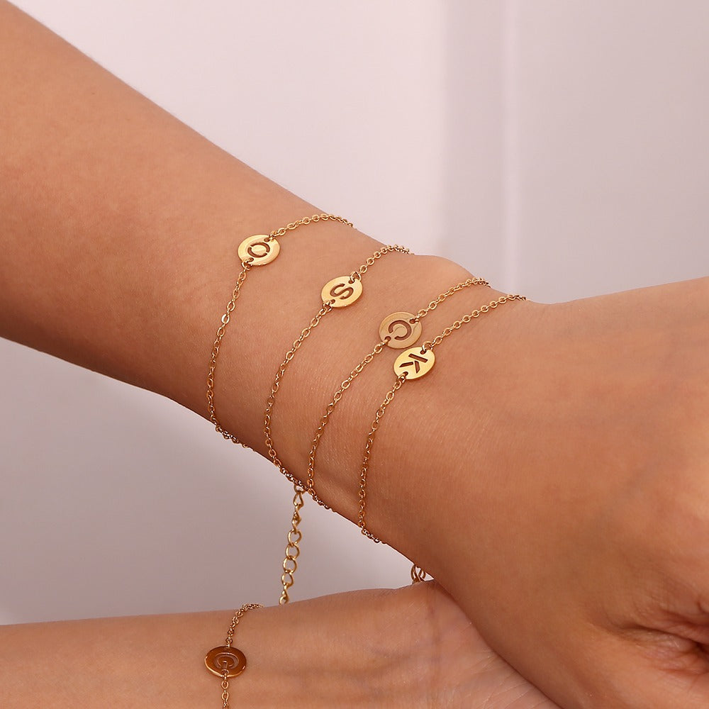 Pulsera Initial Medal Acero