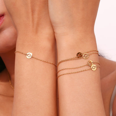 Pulsera Initial Medal Acero
