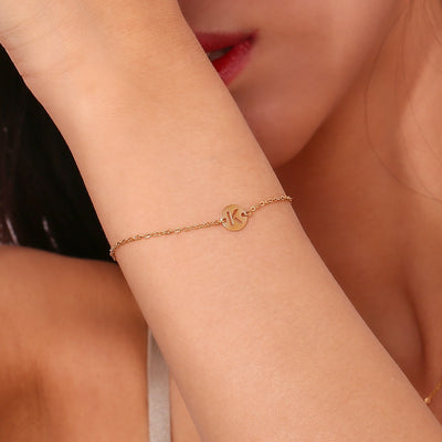 Pulsera Initial Medal Acero