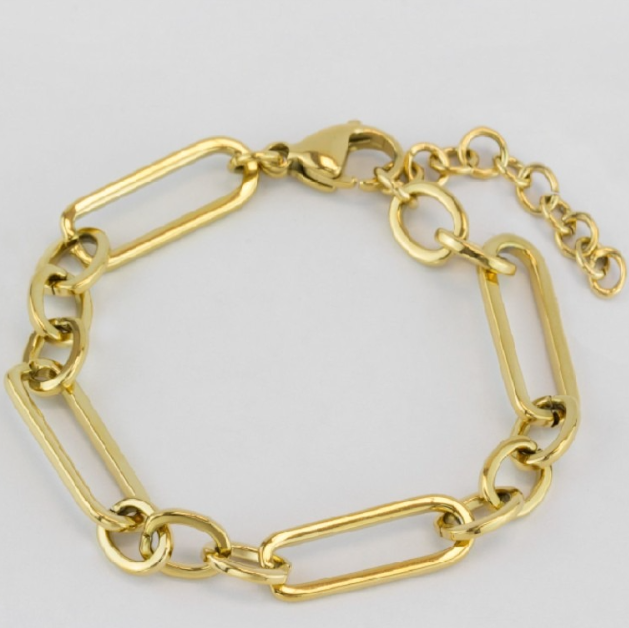Pulsera eslabones de acero inoxidable dorado