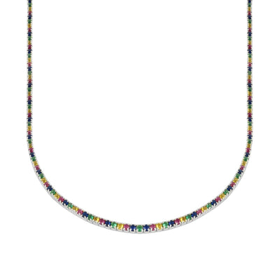 Collier Ras Du Cou Rivière S Blanc