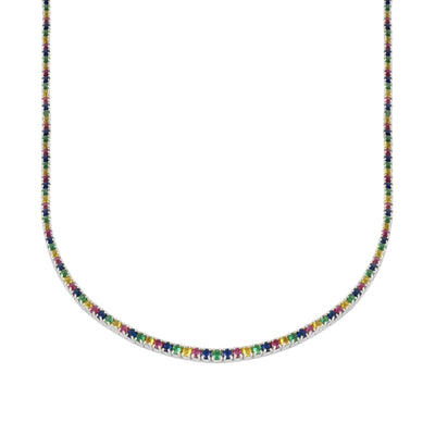 Collier Ras Du Cou Rivière S Blanc