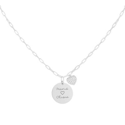 Collar Medalla Shine Charming (Personalizable)