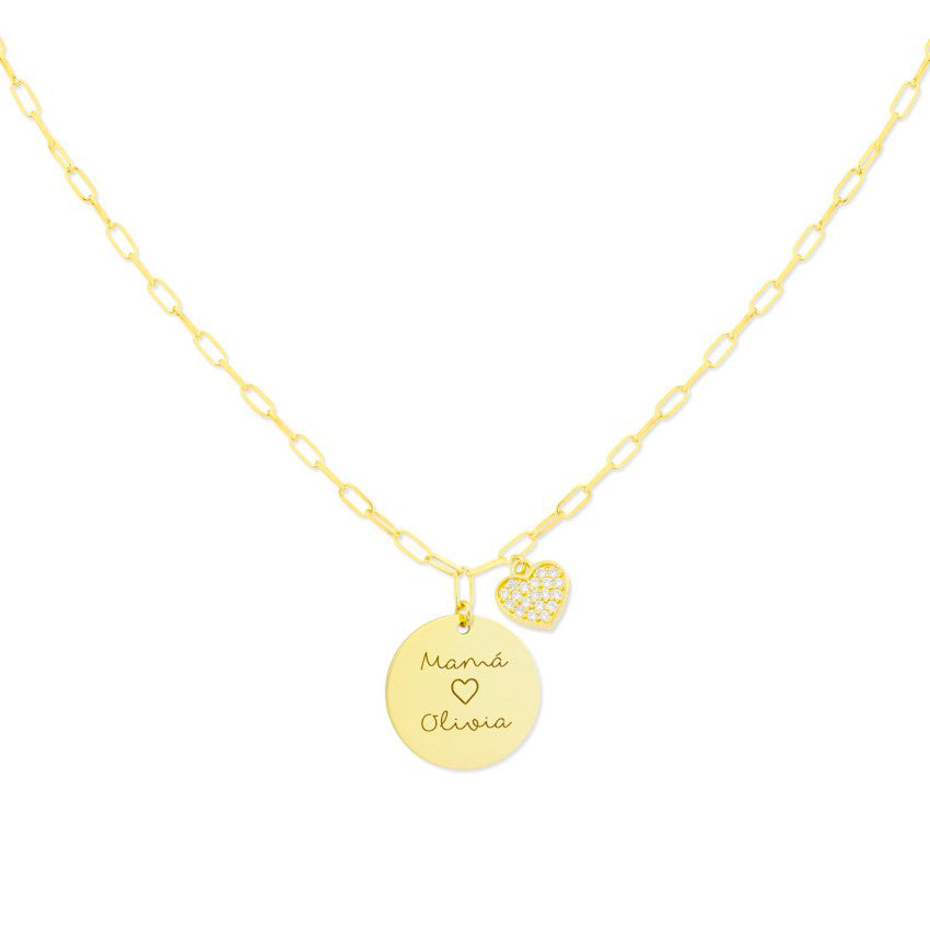 Collar Medalla Shine Charming (Personalizable)