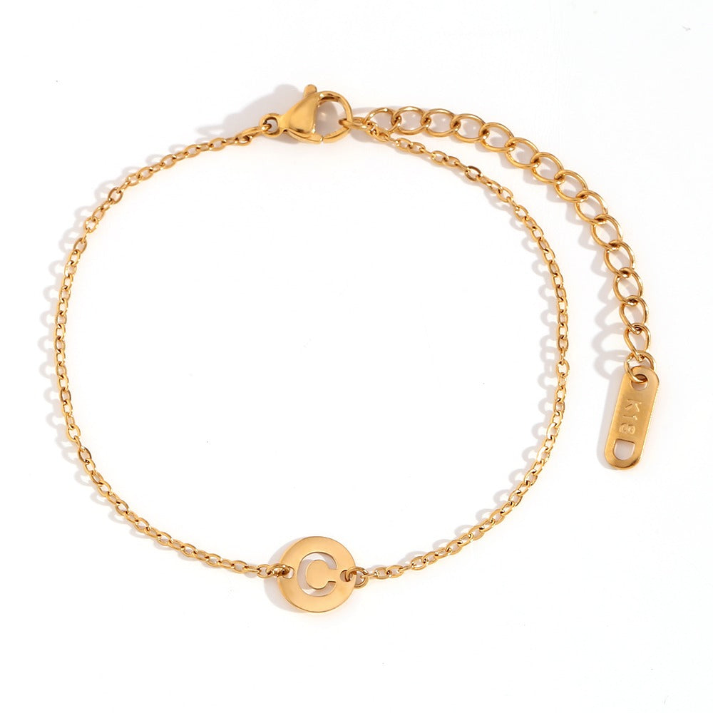 Pulsera Initial Medal Acero