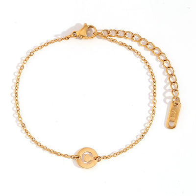 Pulsera Initial Medal Acero