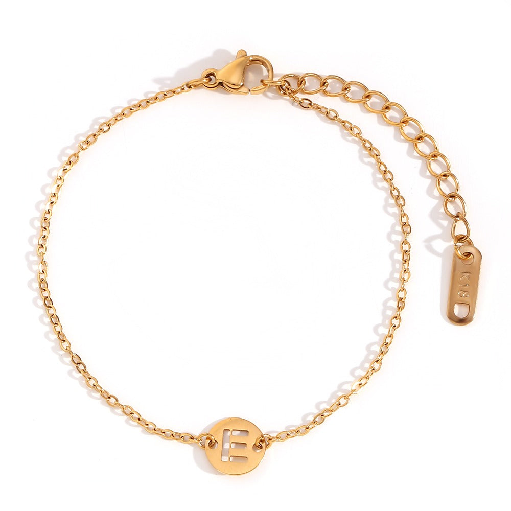 Pulsera Initial Medal Acero