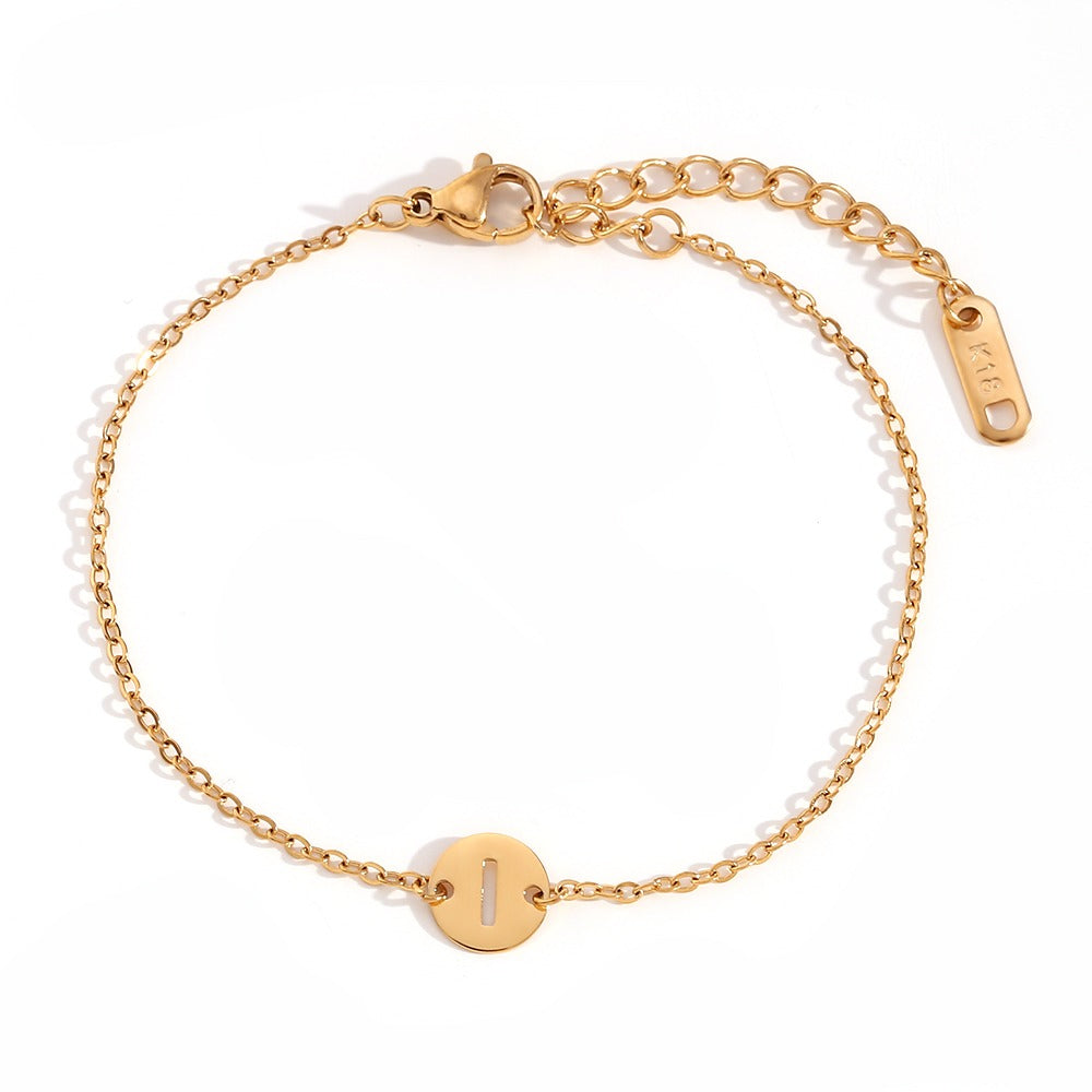 Pulsera Initial Medal Acero