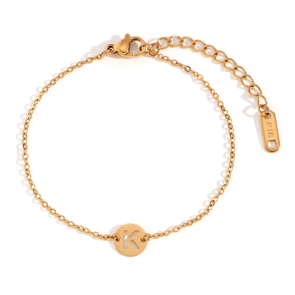 Pulsera Initial Medal Acero