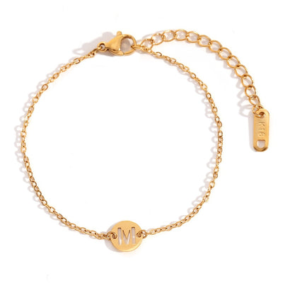 Pulsera Initial Medal Acero