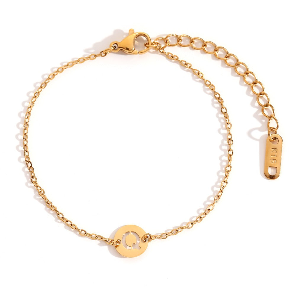 Pulsera Initial Medal Acero