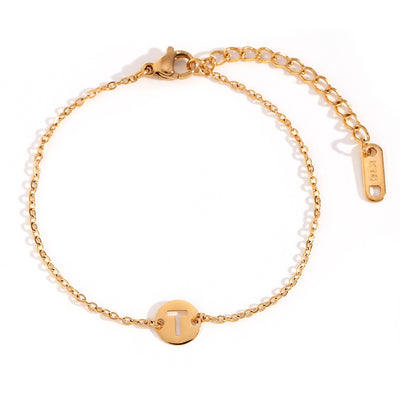 Pulsera Initial Medal Acero