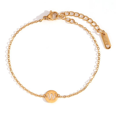 Pulsera Initial Medal Acero