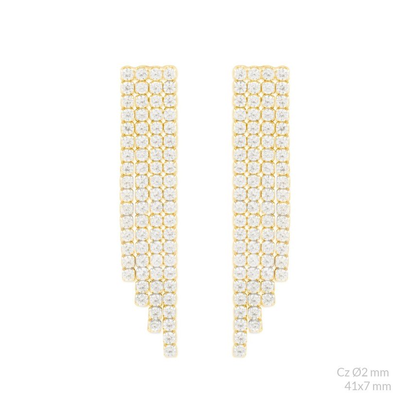 Boucles d'oreilles strass