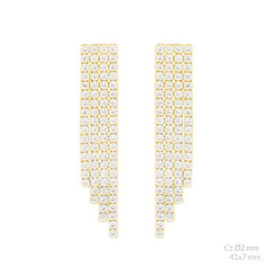 Boucles d'oreilles strass
