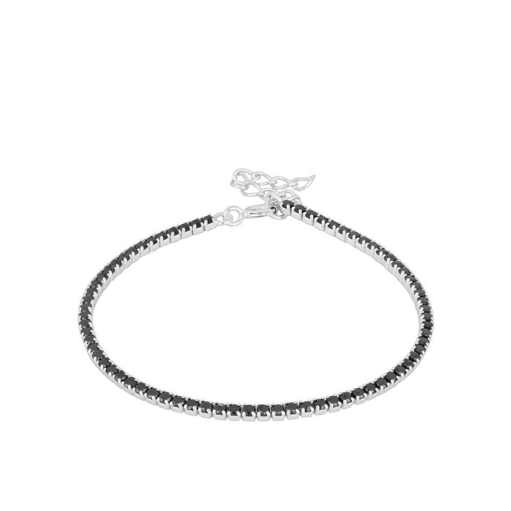 Riviere S White Bracelet