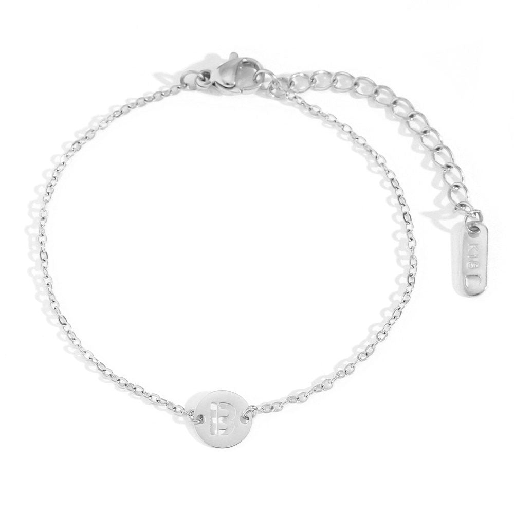 Pulsera Initial Medal Acero