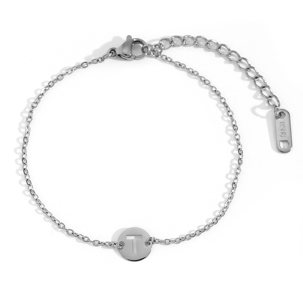 Pulsera Initial Medal Acero