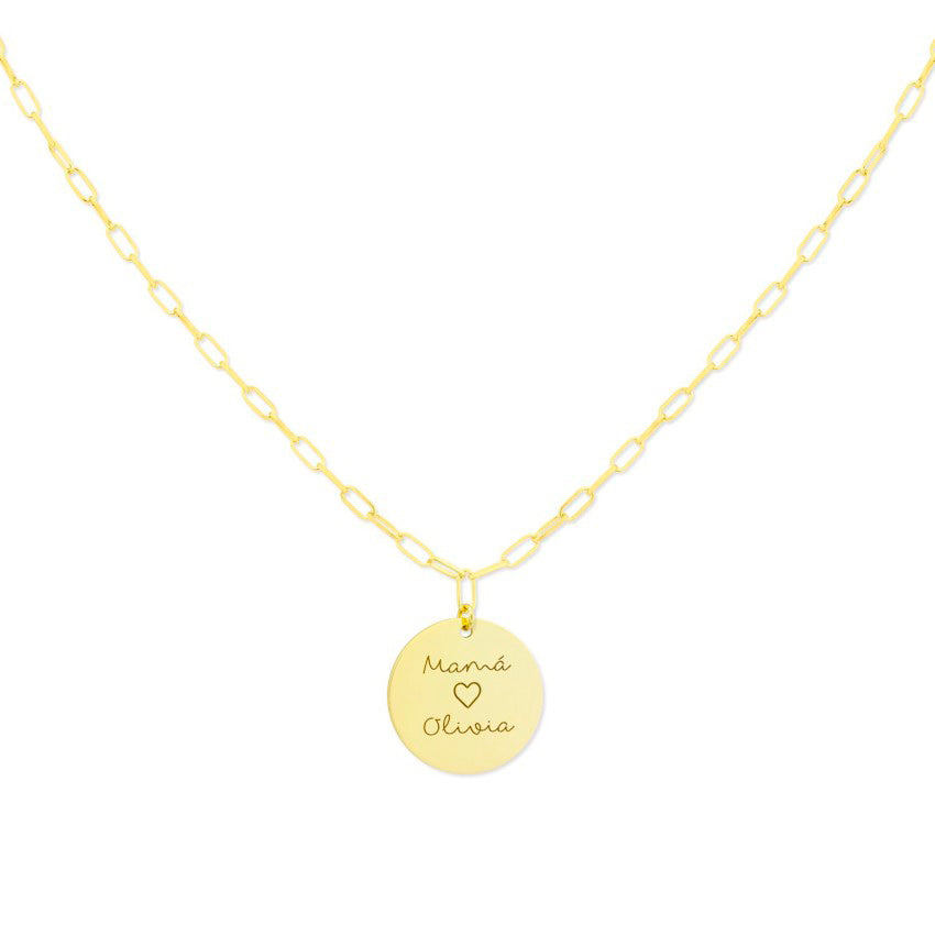 Collar Medalla Charming (Personalizable)