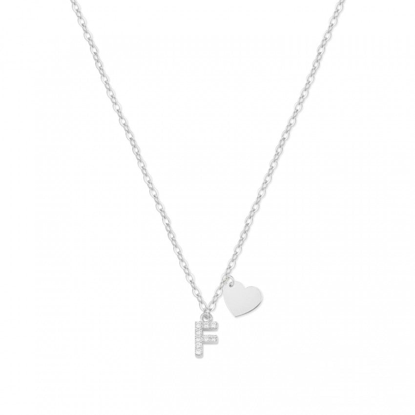 Collar Shine Initial Heart