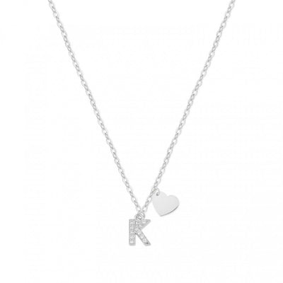 Collar Shine Initial Heart