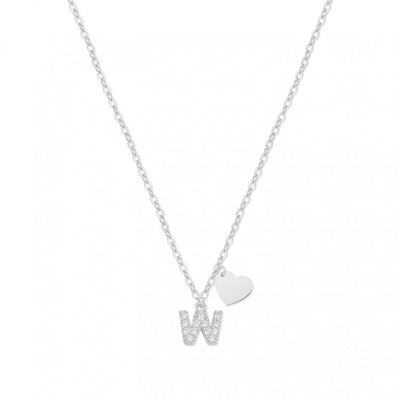 Collar Shine Initial Heart