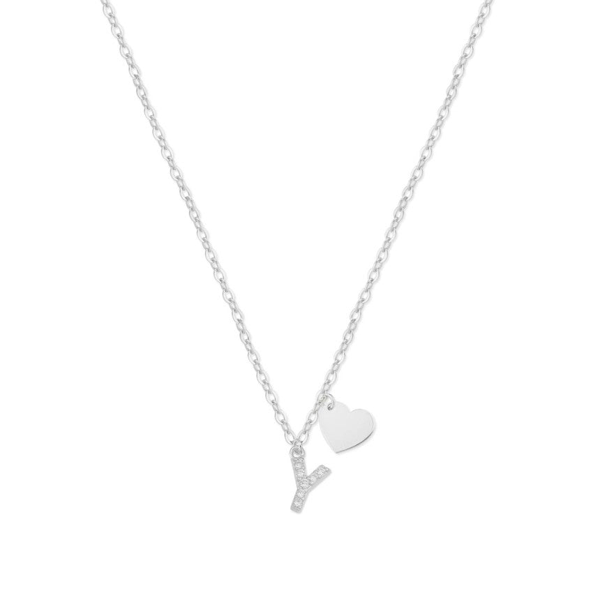 Collar Shine Initial Heart