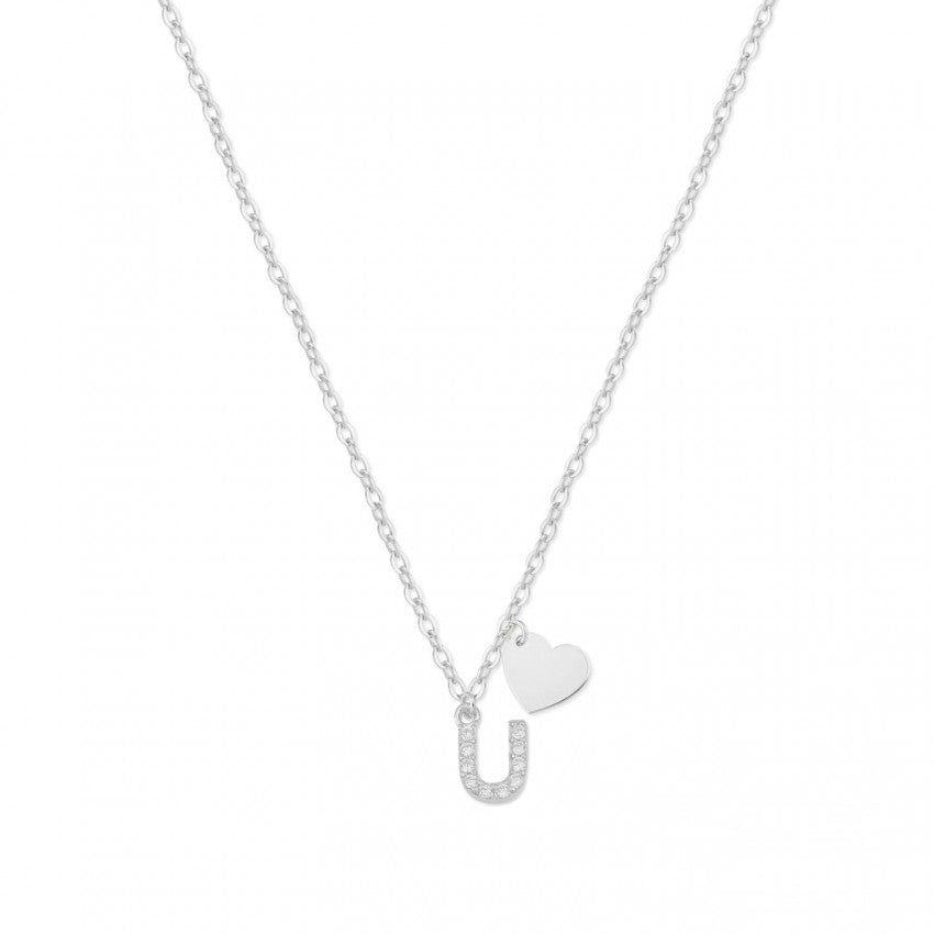 Collar Shine Initial Heart