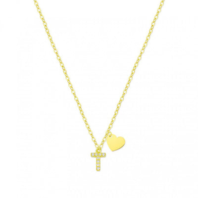 Collar Shine Initial Heart