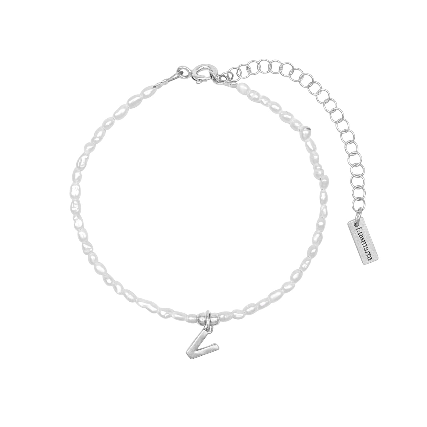 Bracelet Lettre Blanche