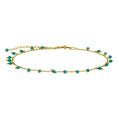 Amazonite Pendant Anklet