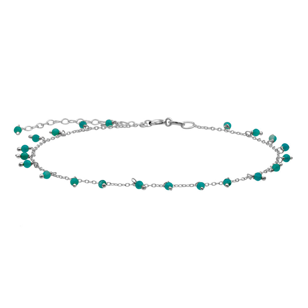 Bracelet de Cheville Pendentif Amazonite