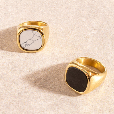 Dune Onyx Ring