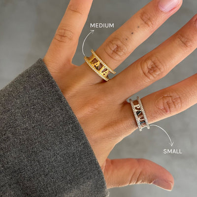 Triple Name Ring