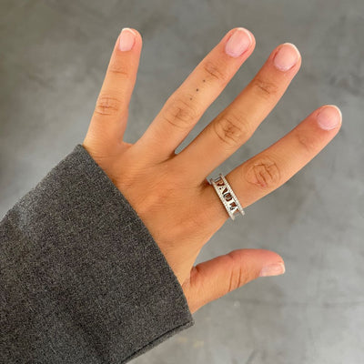 Triple Name Ring