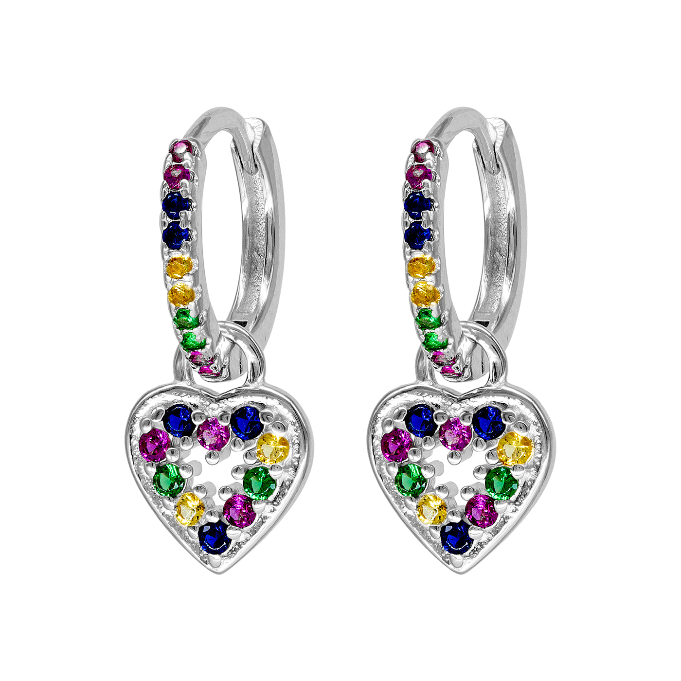 Boucles d'Oreilles Shine Heart (1 Unité)