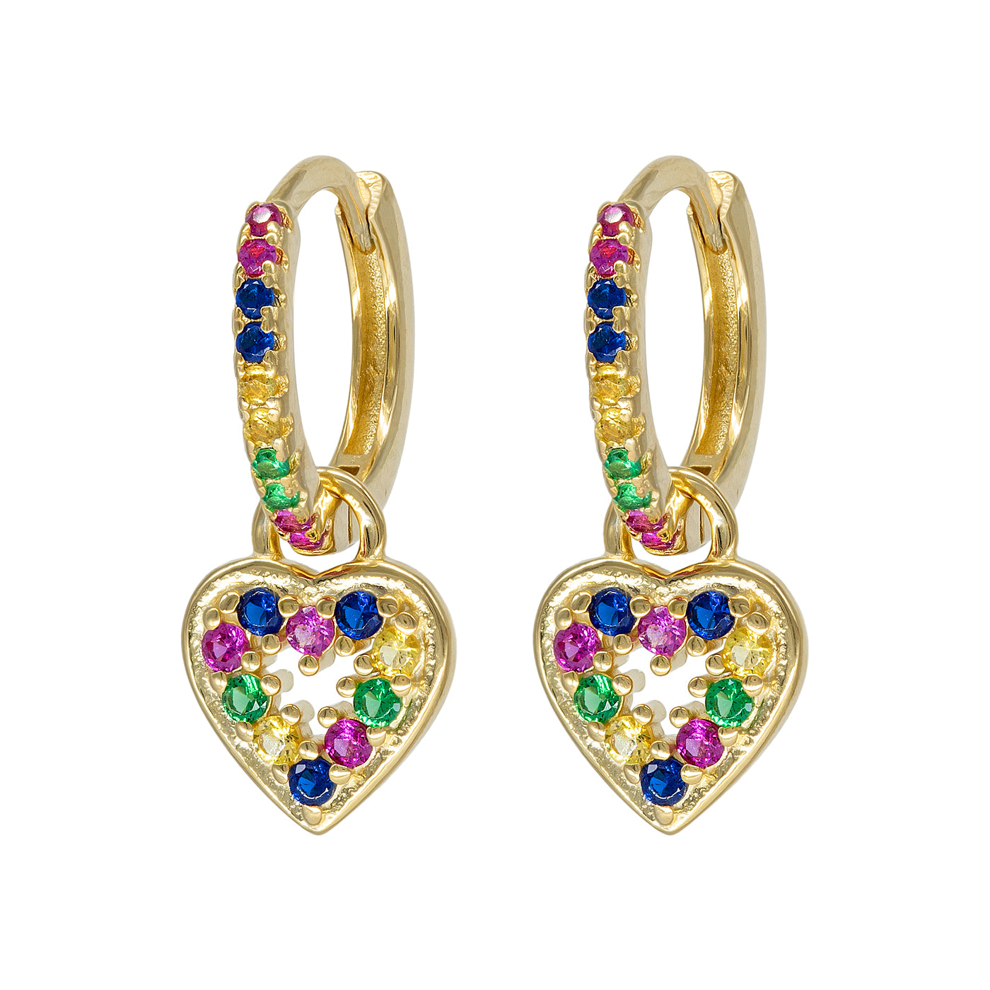 Boucles d'Oreilles Shine Heart (1 Unité)