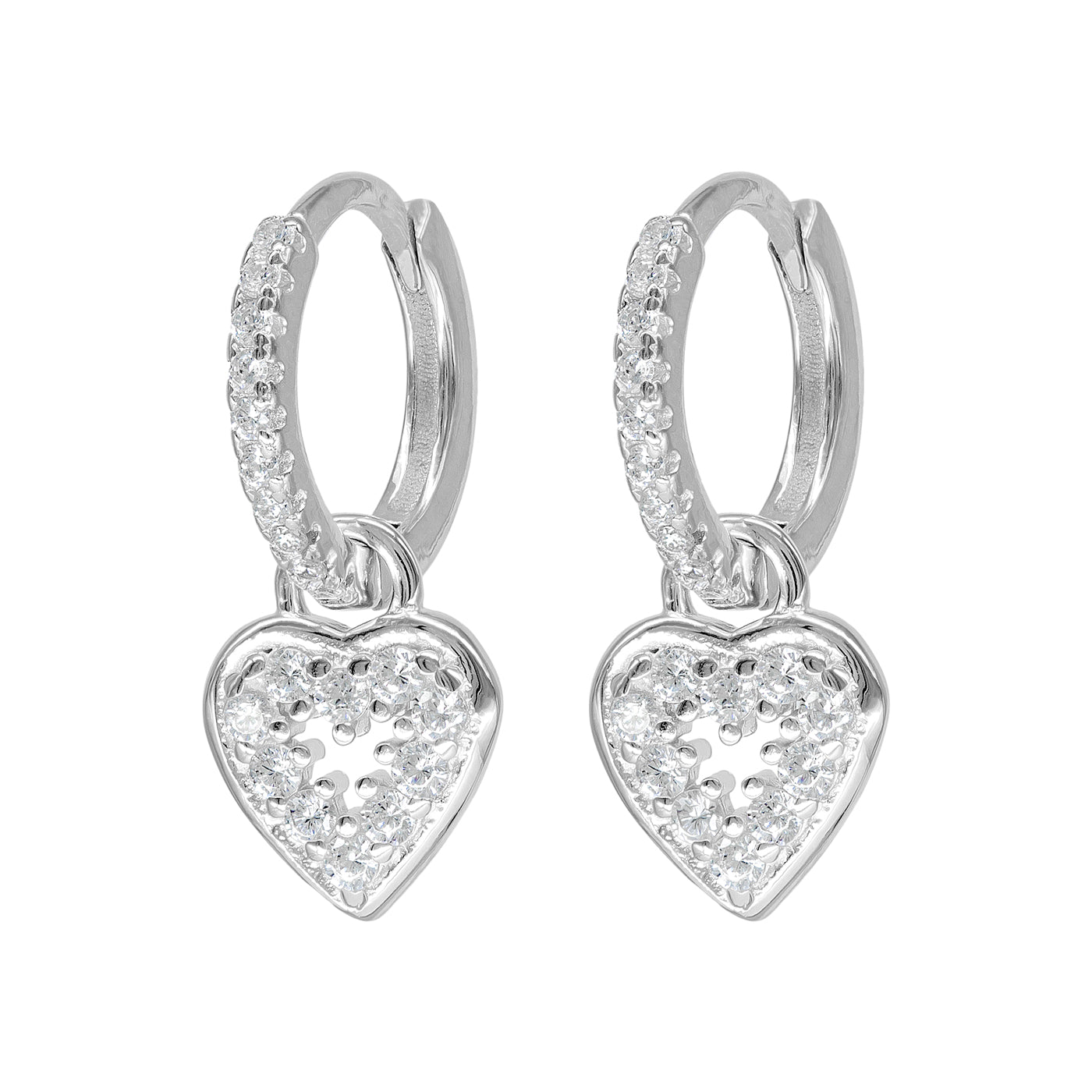 Boucles d'Oreilles Shine Heart (1 Unité)