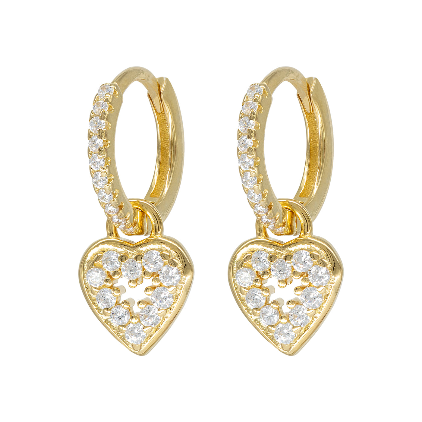 Boucles d'Oreilles Shine Heart (1 Unité)