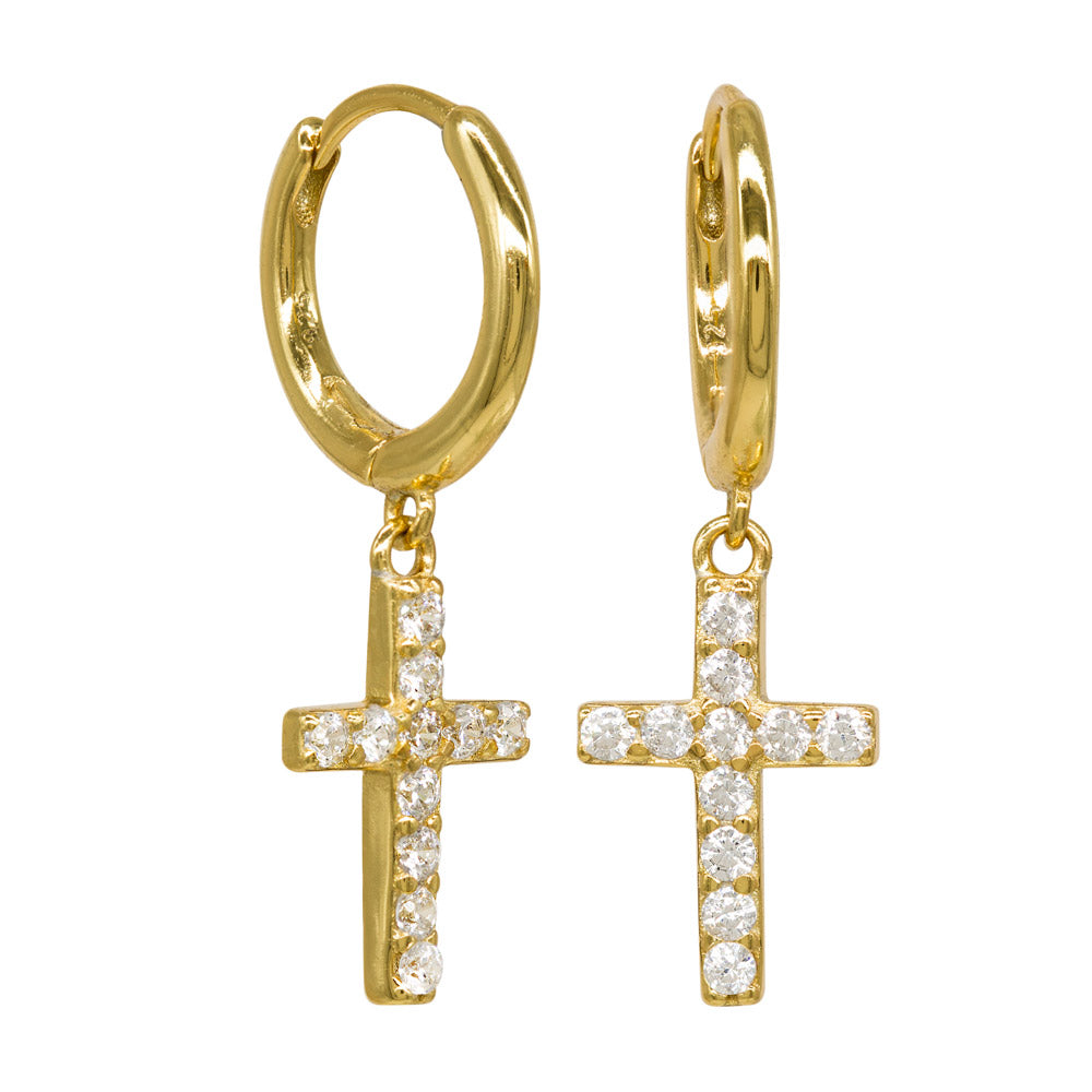 Shine Cross Hoops (1 Unit)