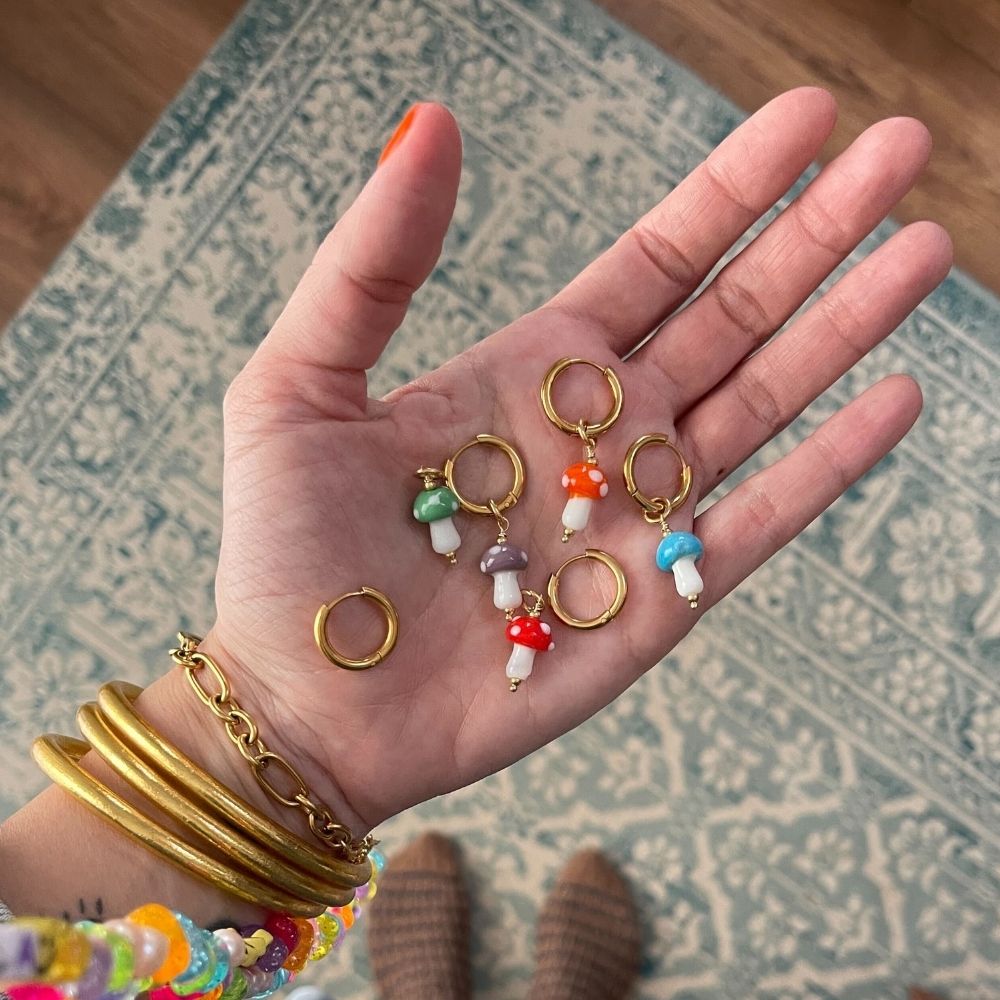 Mushroom Earrings (1 Unit)