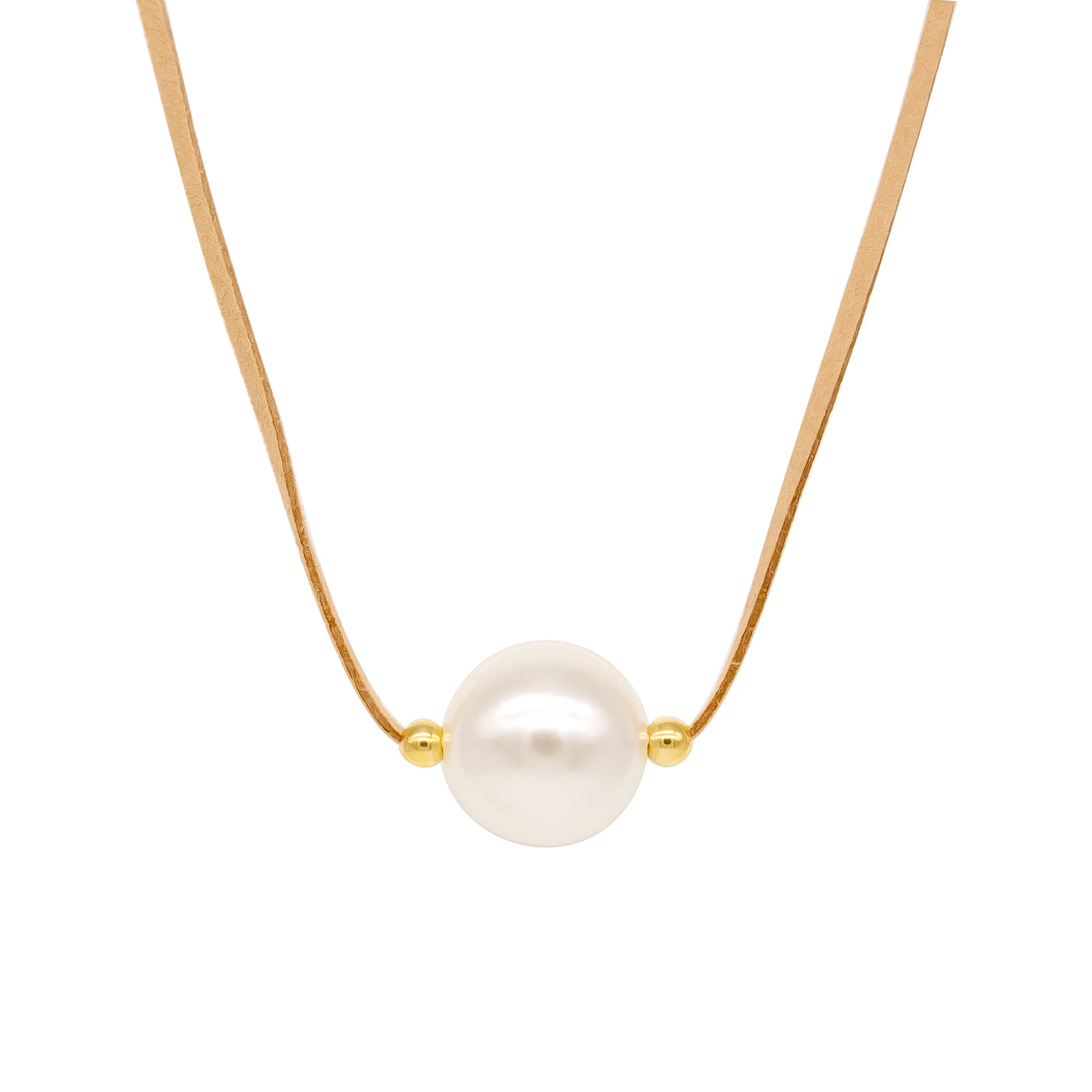 Collier Choker Blanc Fin